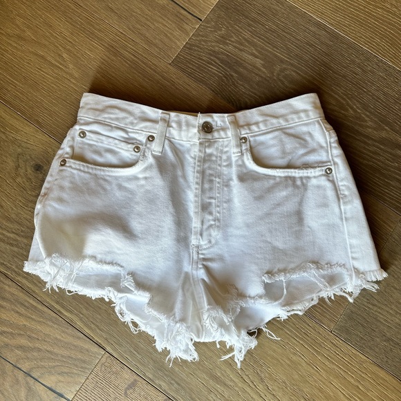 Agolde Pants - White Agolde Parker Short